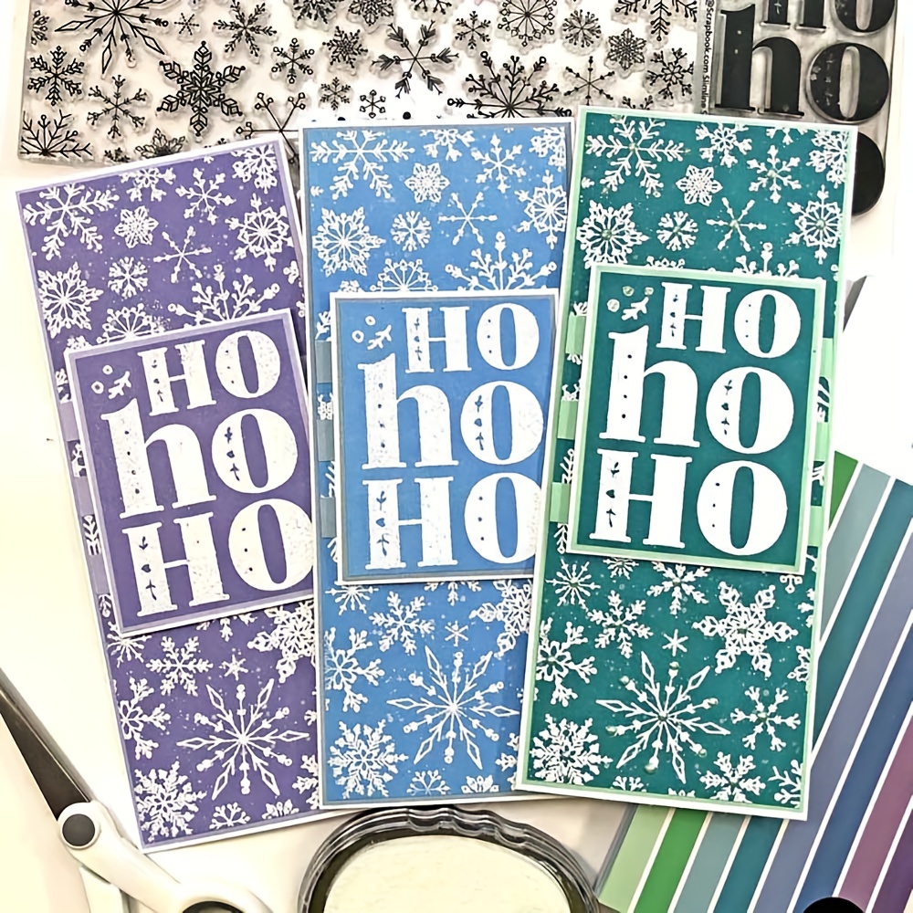 Mixed Holiday Greetings Stamps For Diy Crafting Scrapbooking - Temu
