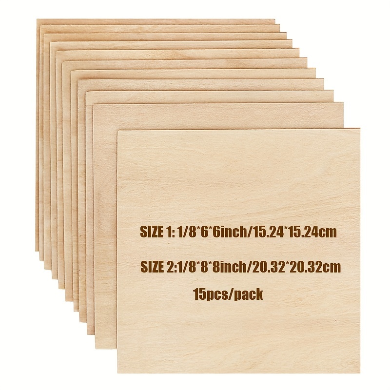 10 pezzi pannelli in compensato A3 pannello in legno legno Fretsaw per la  lavorazione del legno fai da te, lavorazione Laser, modellismo 400X300X2 Mm