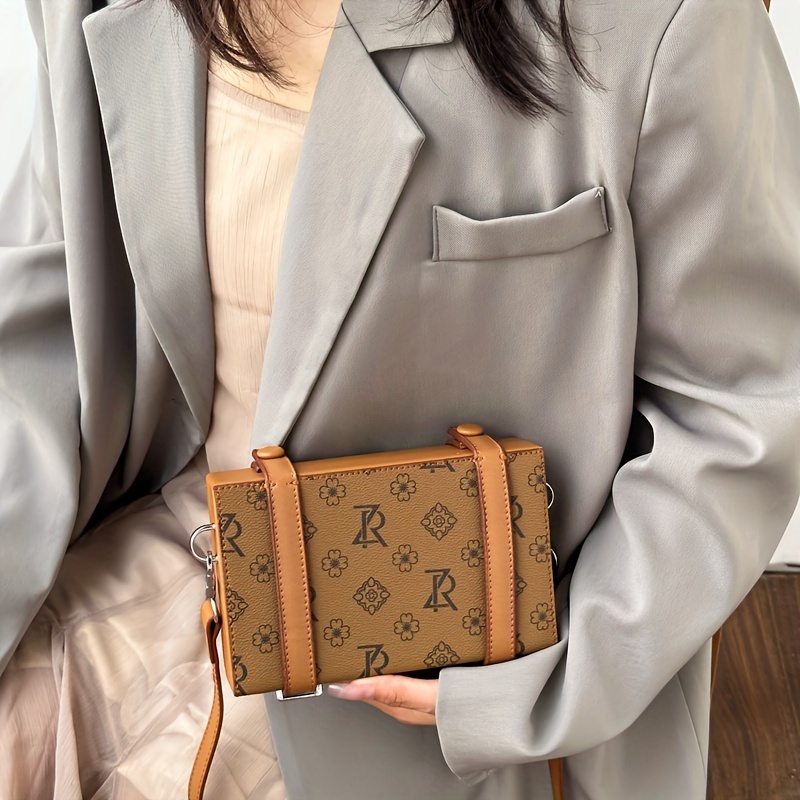 Leather Retro Women's Bags Box Bags Small Square Bags 