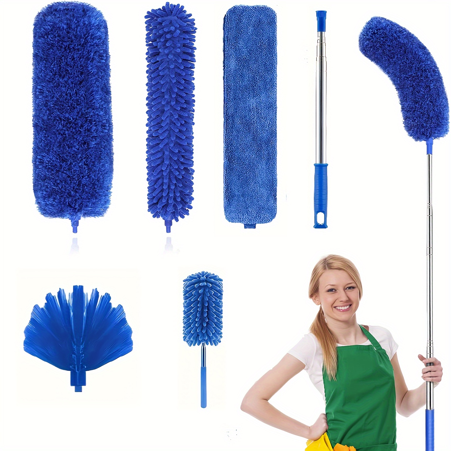 Microfiber Dusters Extension Pole Retractable Dust Removal Temu Ireland