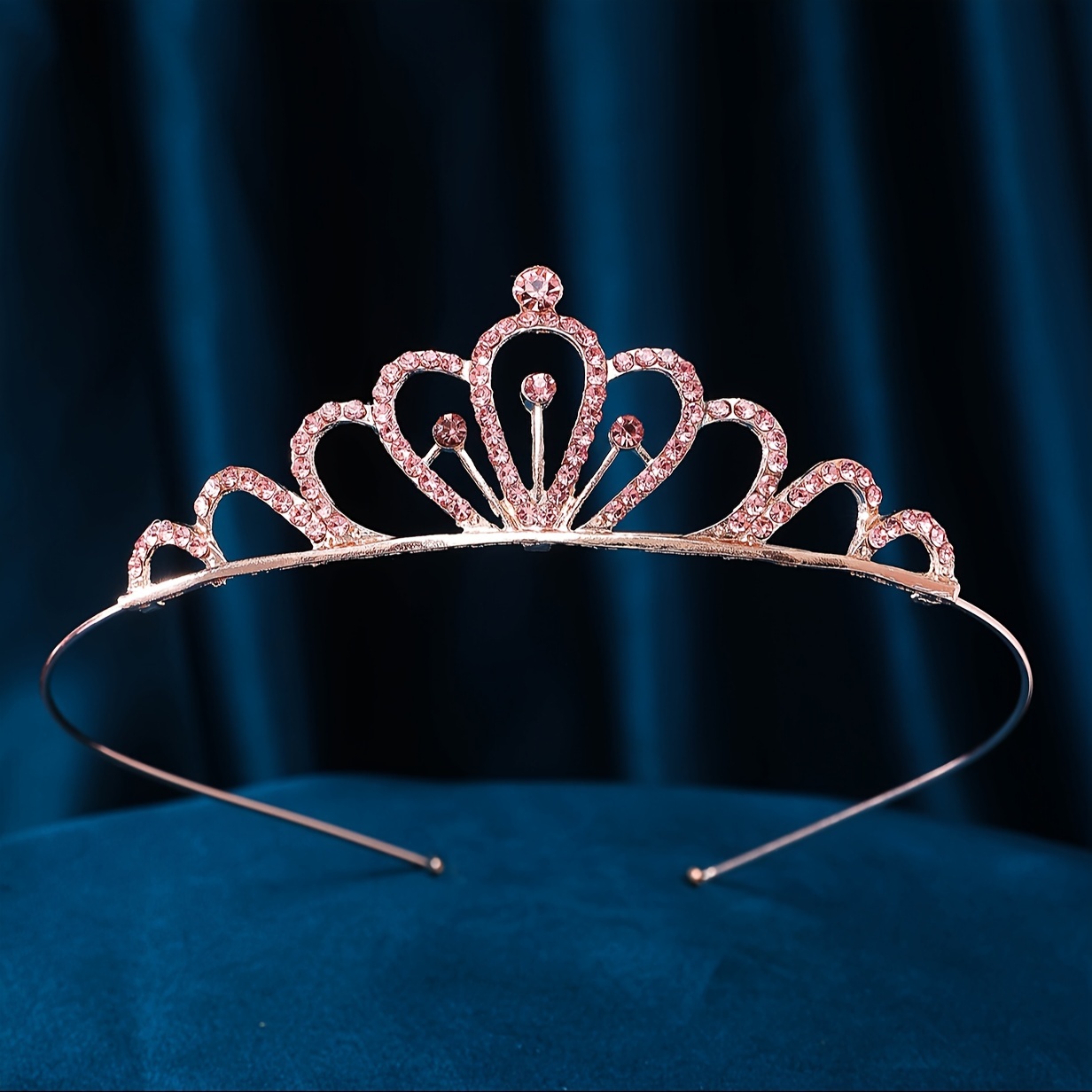 Corona Diamantes Imitación Estilo Princesa Niñas Adolescentes, Ideal Xv Años,  Bodas, Cumpleaños, Disfraces, Ahorre Ofertas