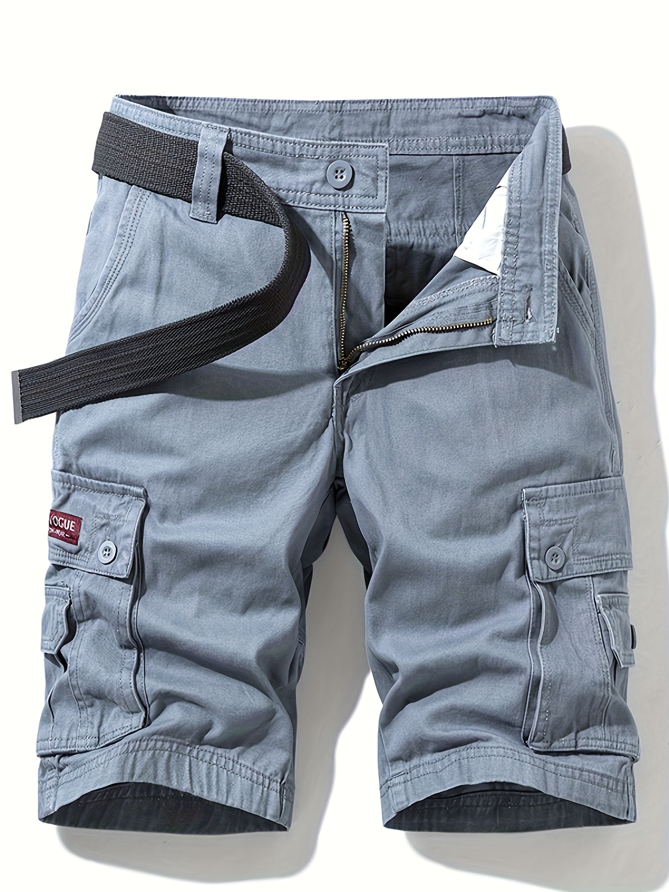 Men's Casual Long Length Cargo Shorts Multi Pocket Cotton Hot Breeches Capri  Pants Tactical Military Shorts