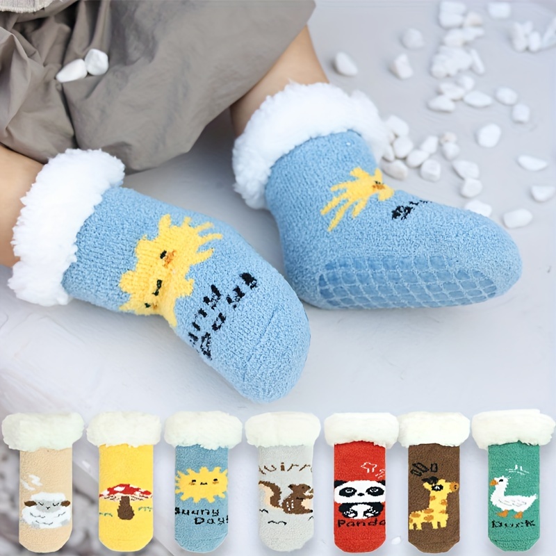 Baby Socks Autumn Winter Thick Floor Socks Boys Girls - Temu Canada