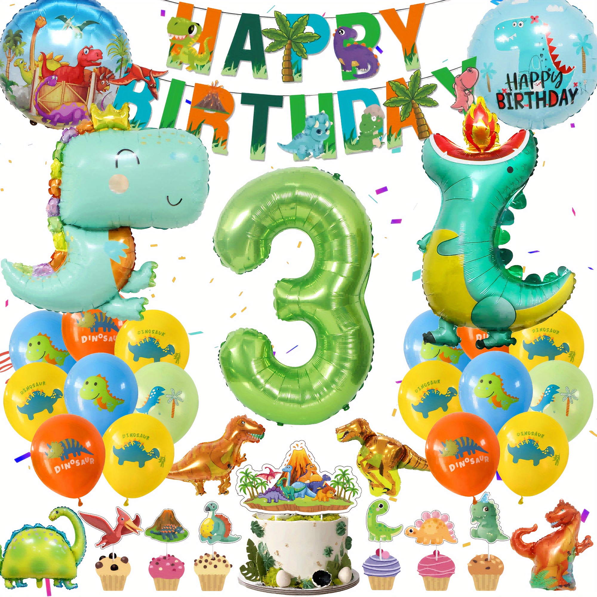 Décorations de fête d'anniversaire 4 ans pour filles - Kit de guirlande de  ballons en forme d'arche de dinosaure - Ballon en aluminium - Rideau en  aluminium pour dinosaure de 4 ans