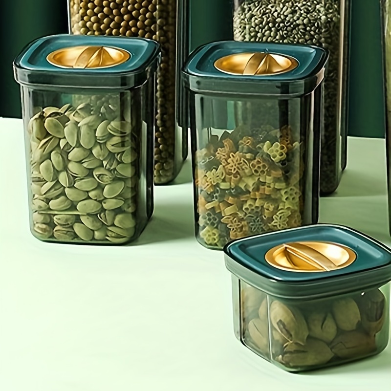 Food Storage Containers With Rotating Lids Airtight Jars - Temu