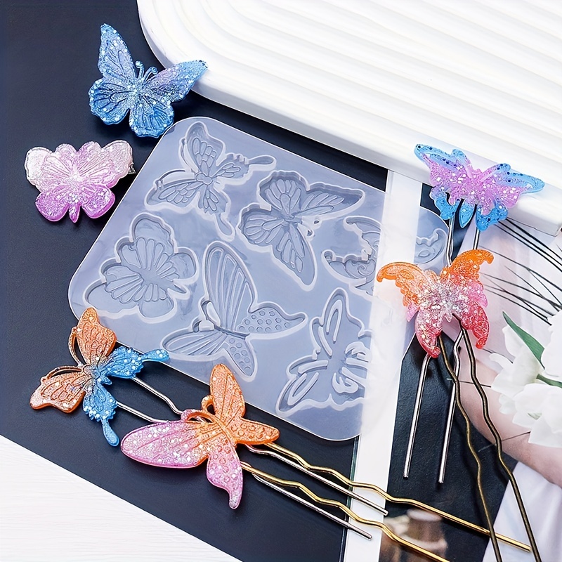 Butterfly Creative Shaped Epoxy Resin Silicone Mold Jewelry - Temu