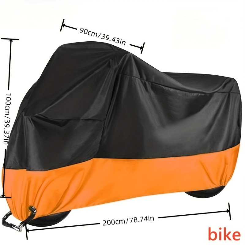 Funda protectora para motocicleta, cubierta impermeable a prueba de polvo,  protección UV, para interior y exterior