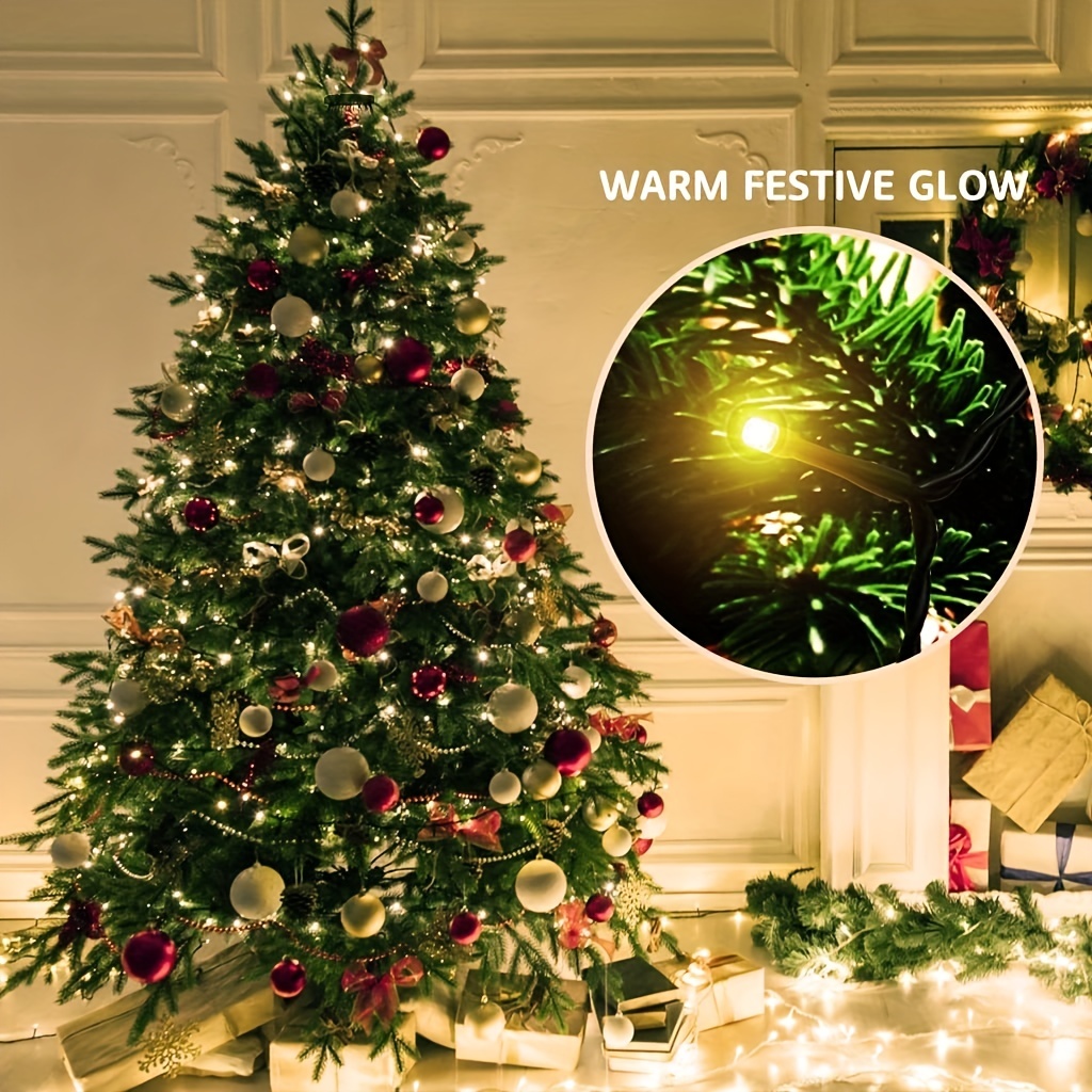 400led Christmas Lights Christmas Tree Outdoor String Lights - Temu