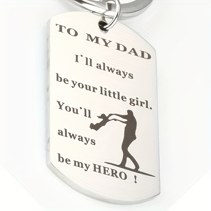 Cadeau pour papa porte-clés de sa fille je serai toujours ta