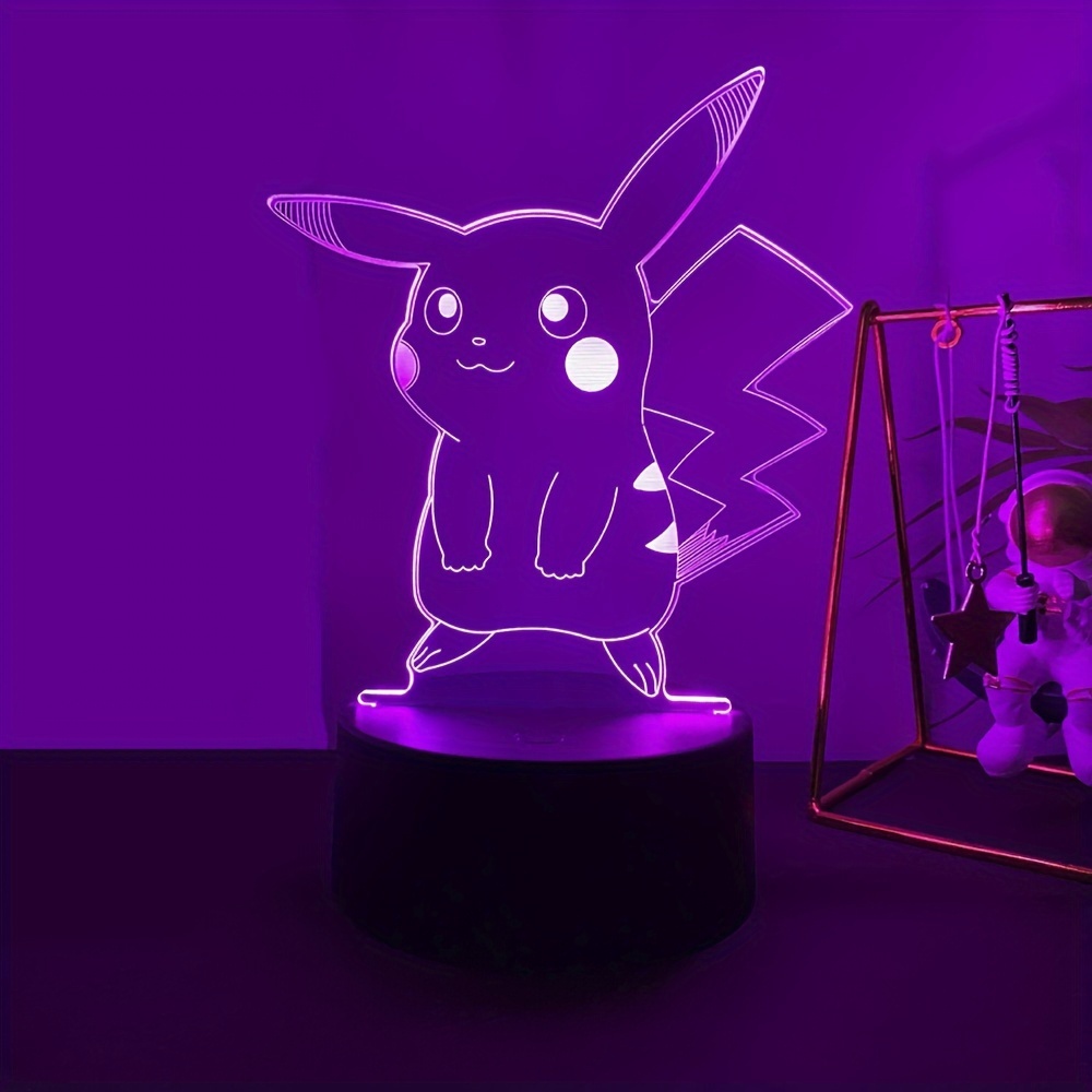 Dreamy Cubby Stitch Night Light 3D Illusion Night Lamp 16 Colors Changing  wit