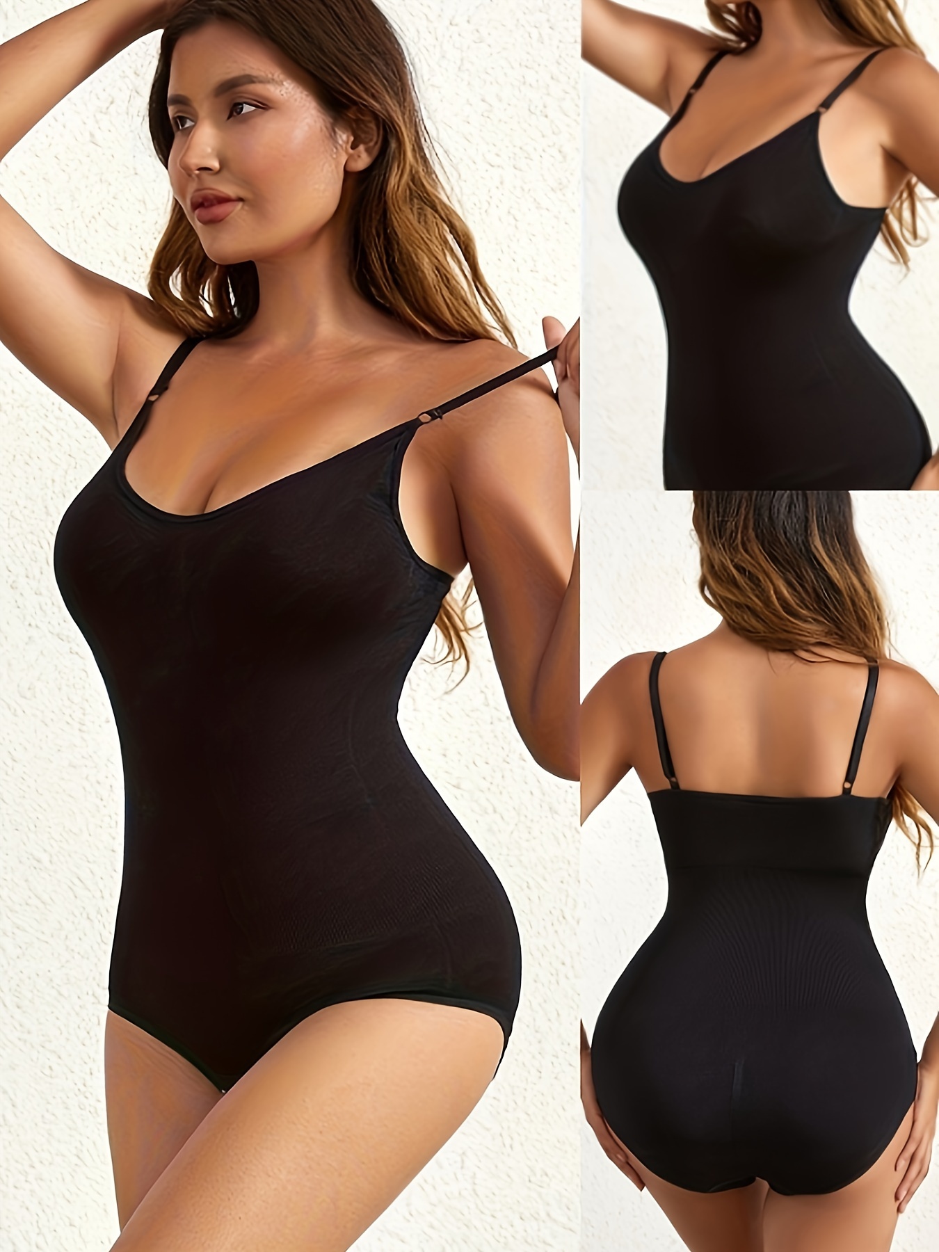 Seamless Solid Shaping Bodysuit Strapless Tummy Control - Temu