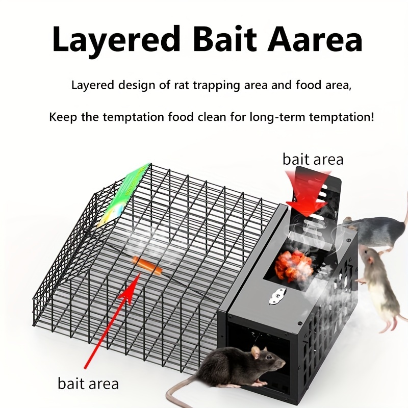 Mouse Trap Humane Live Catcher Rat Vermin Rodent Cage Pest No Kill  Reusable, Pest Control - Temu