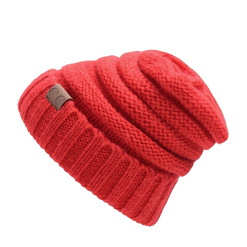 Women's Slouchy Winter Beanie Hat - Chunky Knit