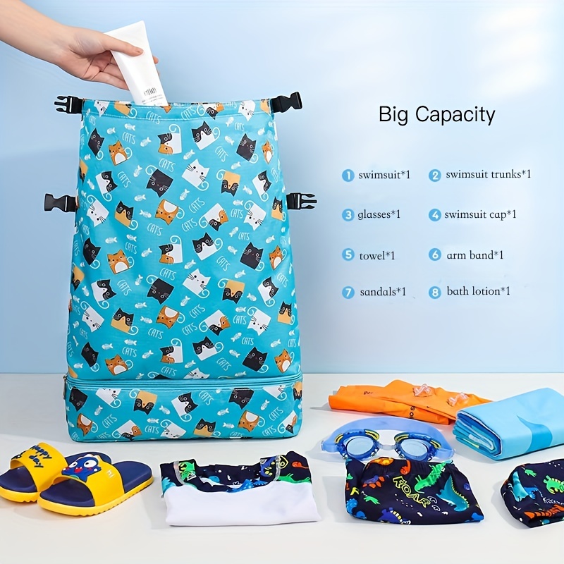 Children's Swimming Bag Wet And Dry Separation Boys And Girls Pool