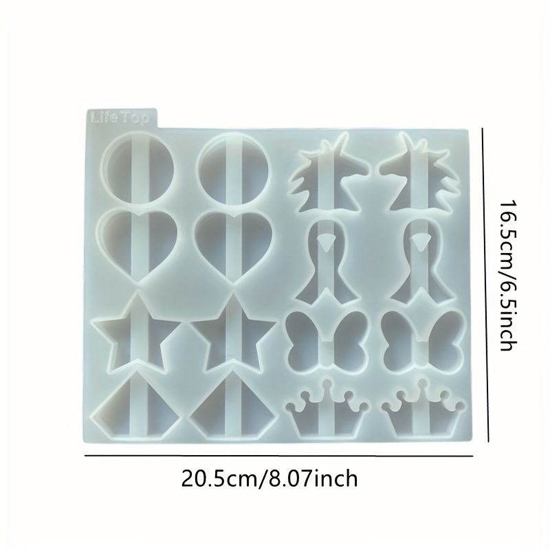  3 Pieces Straw Topper Mold Silicone Straw Topper