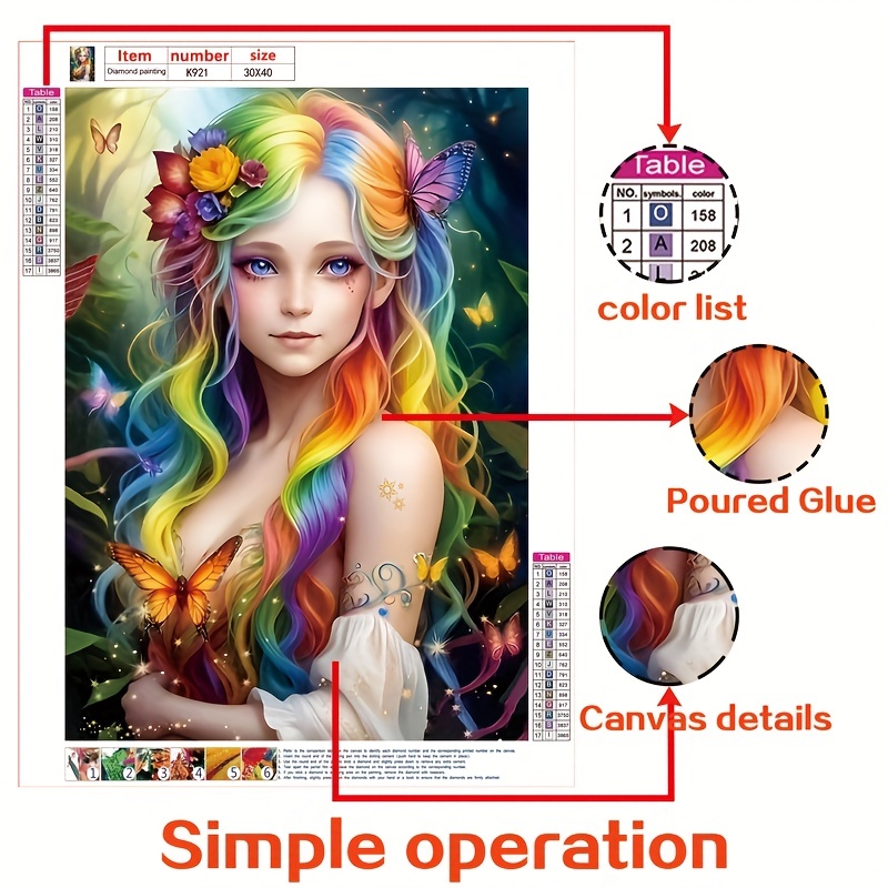 Diamond Painting Kit Art Picture 5d Diy Beautiful Butterfly Temu