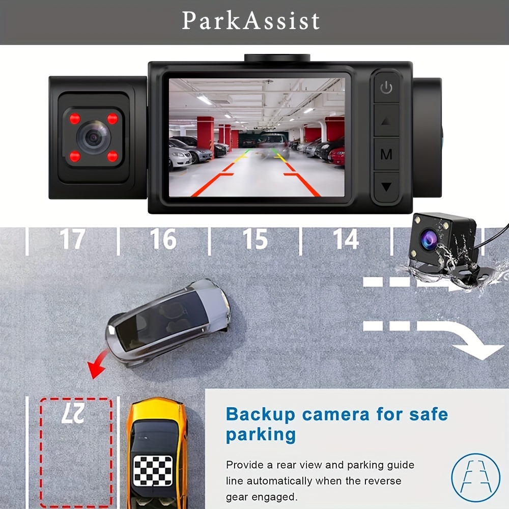 FHD 1080P WiFi Car Dash Cam No Screen Hidden DVR Dual Record Video Camera  for Car Black Box - China Dash Cam, Car DVR