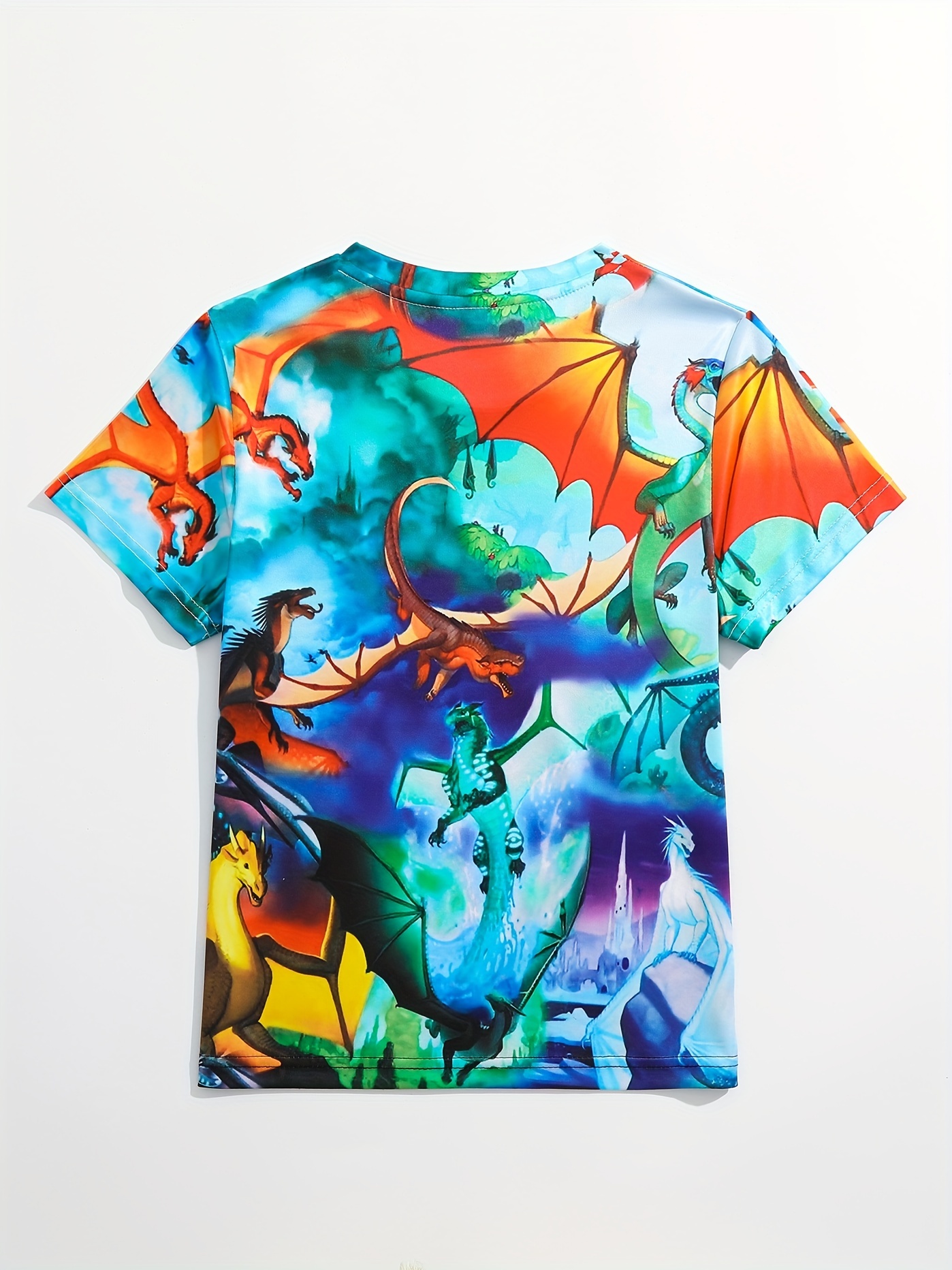 Boys' Shark Graphic T Shirt Active Stretch Short Sleeve Tee
