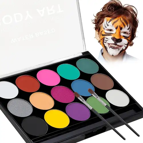 Face Painting Kit 20 Colors Face Paint Kit With Stencils - Temu