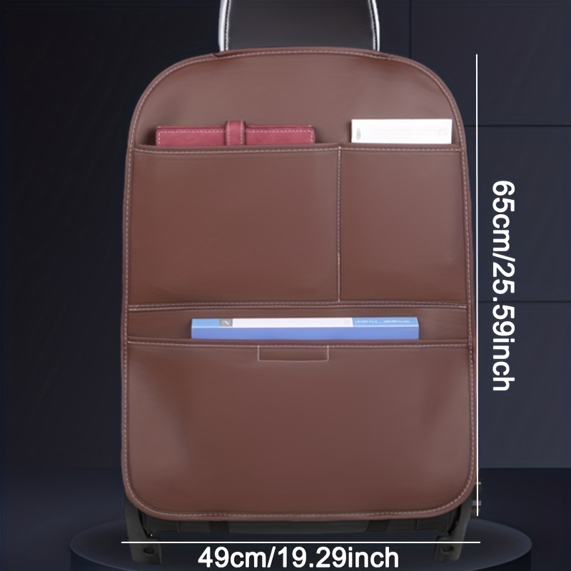 Universal Car Seat Back Storage Bag Anti Kick Pad