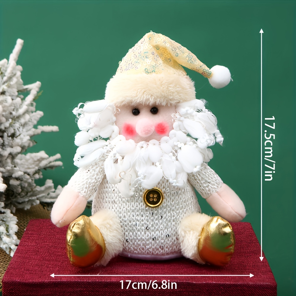 Christmas Nordic Gnome Santa Figurine Faceless Plush Doll Ornament Decor  Gift