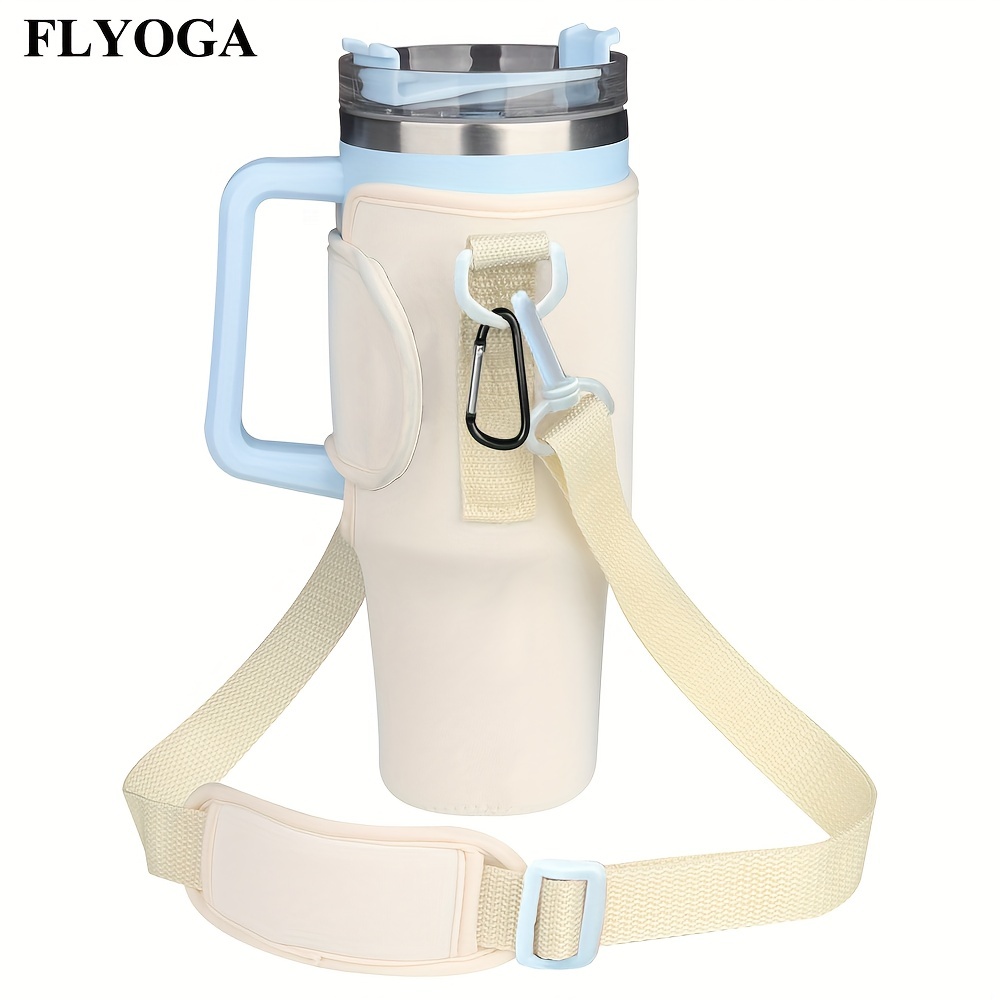 Neoprene Water Bottle Holder with Strap Compatible with Stanley
