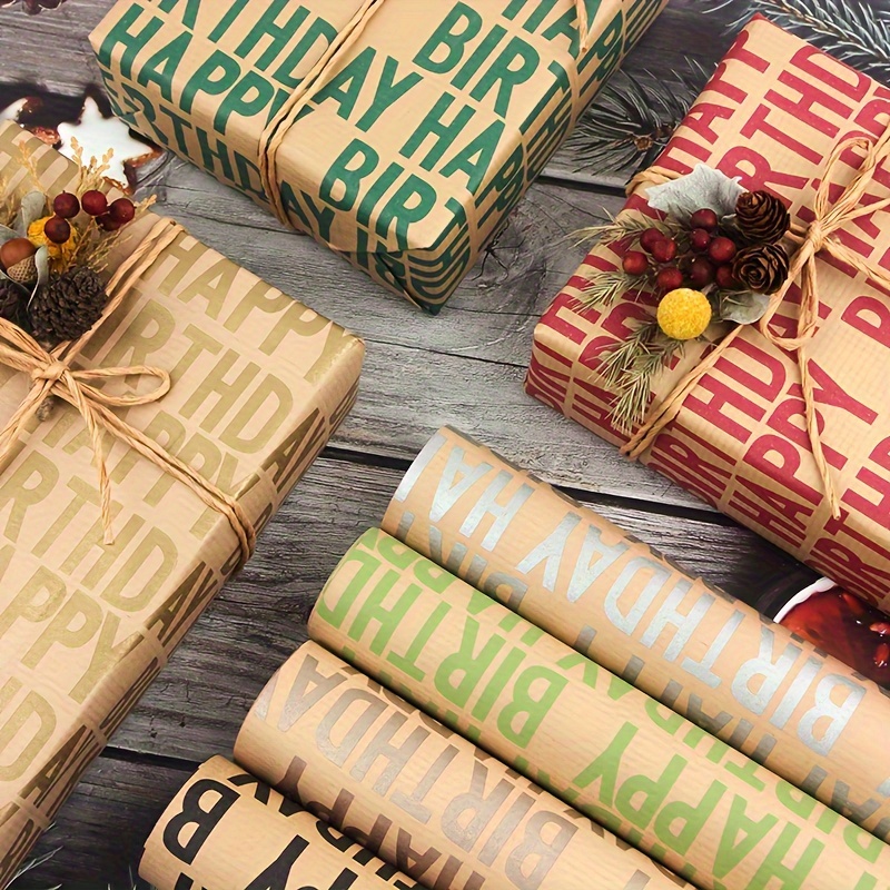 Brown Paper Wrapping Paper - Temu