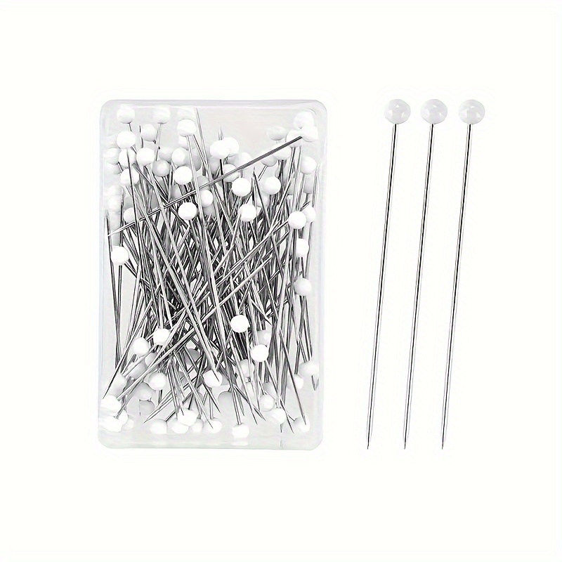 Pins Sewing Pins Straight Pins Sewing Pins for Fabric 1000pcs Straight Pins with Colored Ball Glass Heads Long 1.5inch