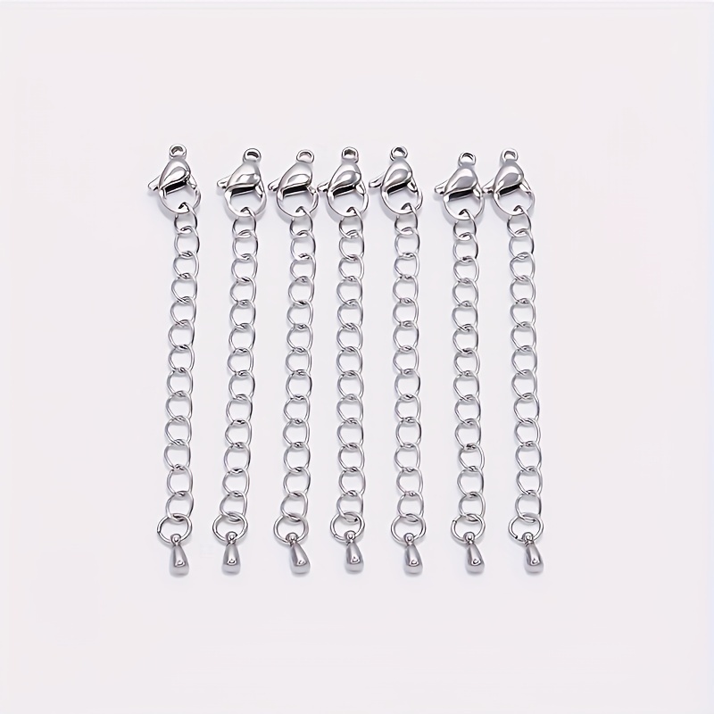 10pcs Double Lobster Clasp Extension Necklace Clasp Connector Bracelet  Extension, Gold And Silver Color Lobster Clasp Double Opening Jewelry Clasp  For