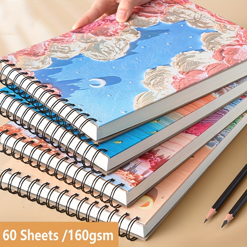 4K Sketch Book Art Student Sketch Paper 30 Sheets Thickened Loose-leaf  Sketch Book