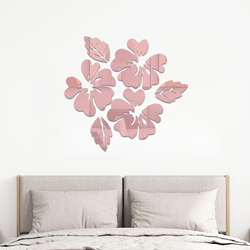 1pc Fiori E Foglie In Acrilico 3d Specchio, Decorativo Per Camera Da Letto  Soggiorno Bagno, Adesivi Murali Autoadesivi - Strumenti E Migliorie Per La  Casa - Temu Italy