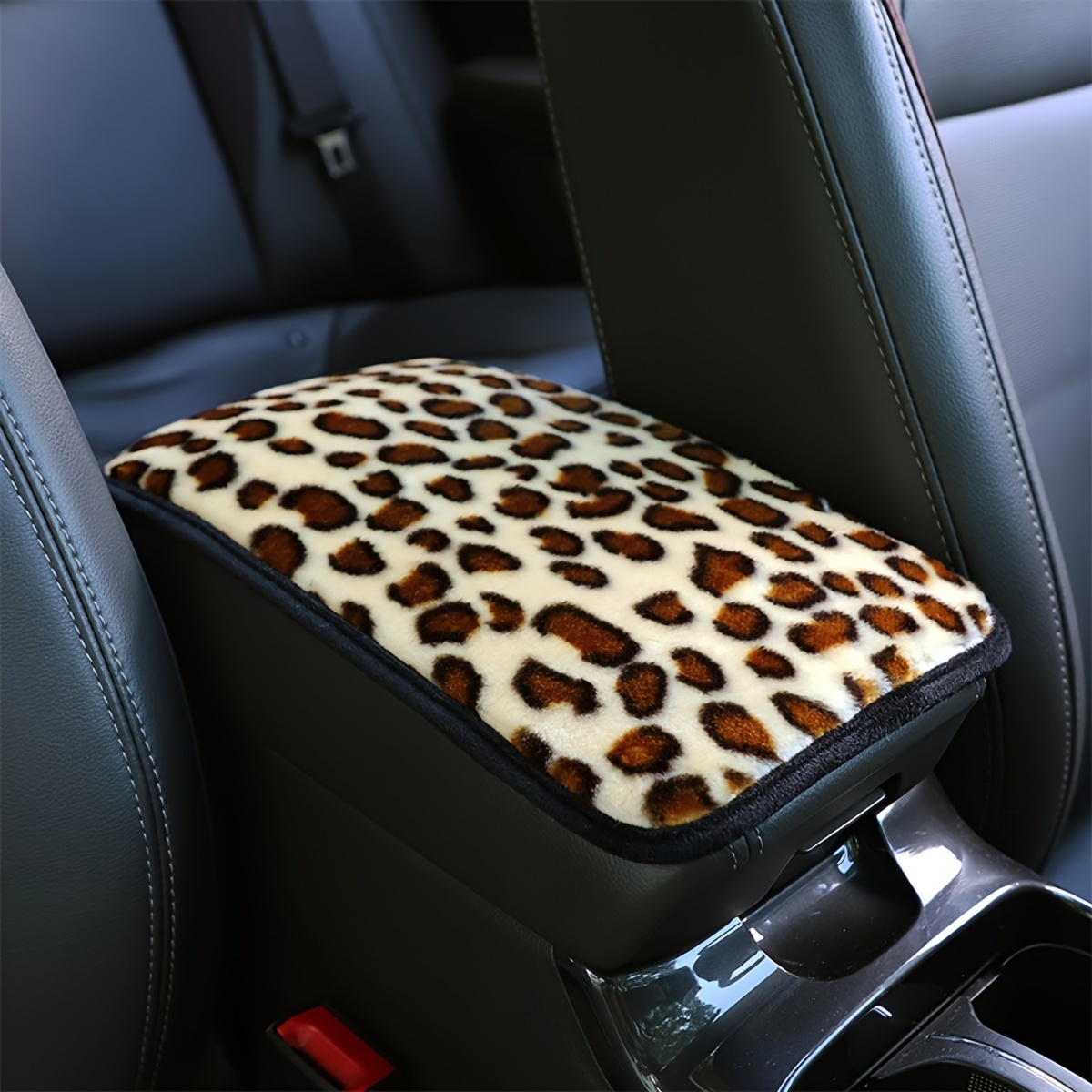 Car Armrest Box Cushion New Winter Soft and Comfortable Plush Car