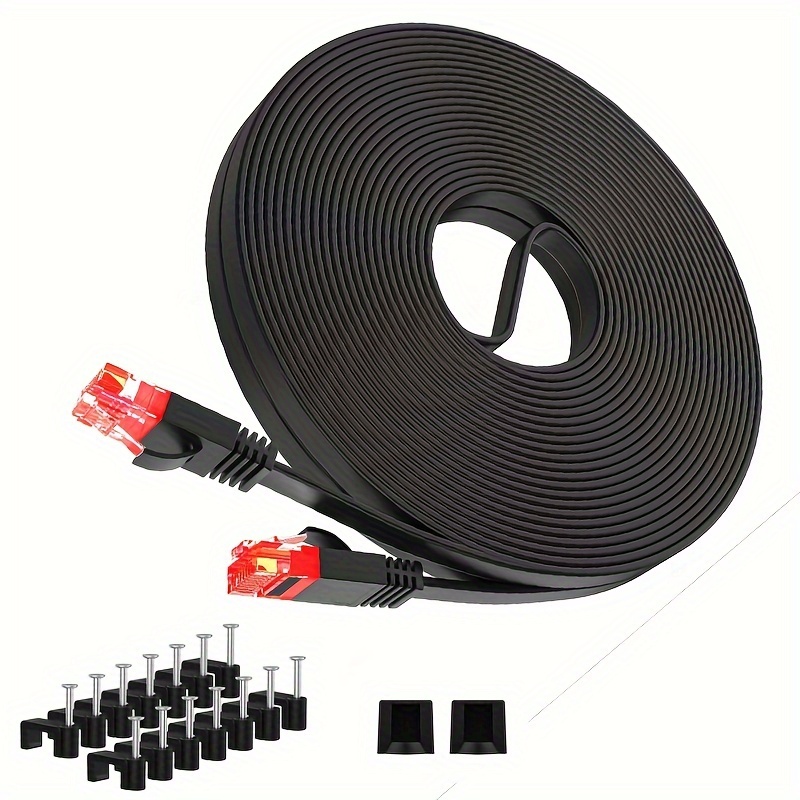 0.5m (1.6ft) Cat7 SFTP Double Shielded 10Gbps Ethernet Network Patch Cable,  Black