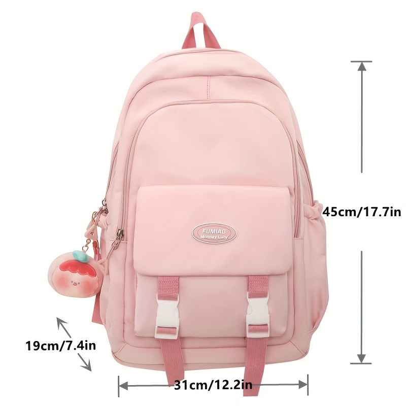 Peach color cheap backpack