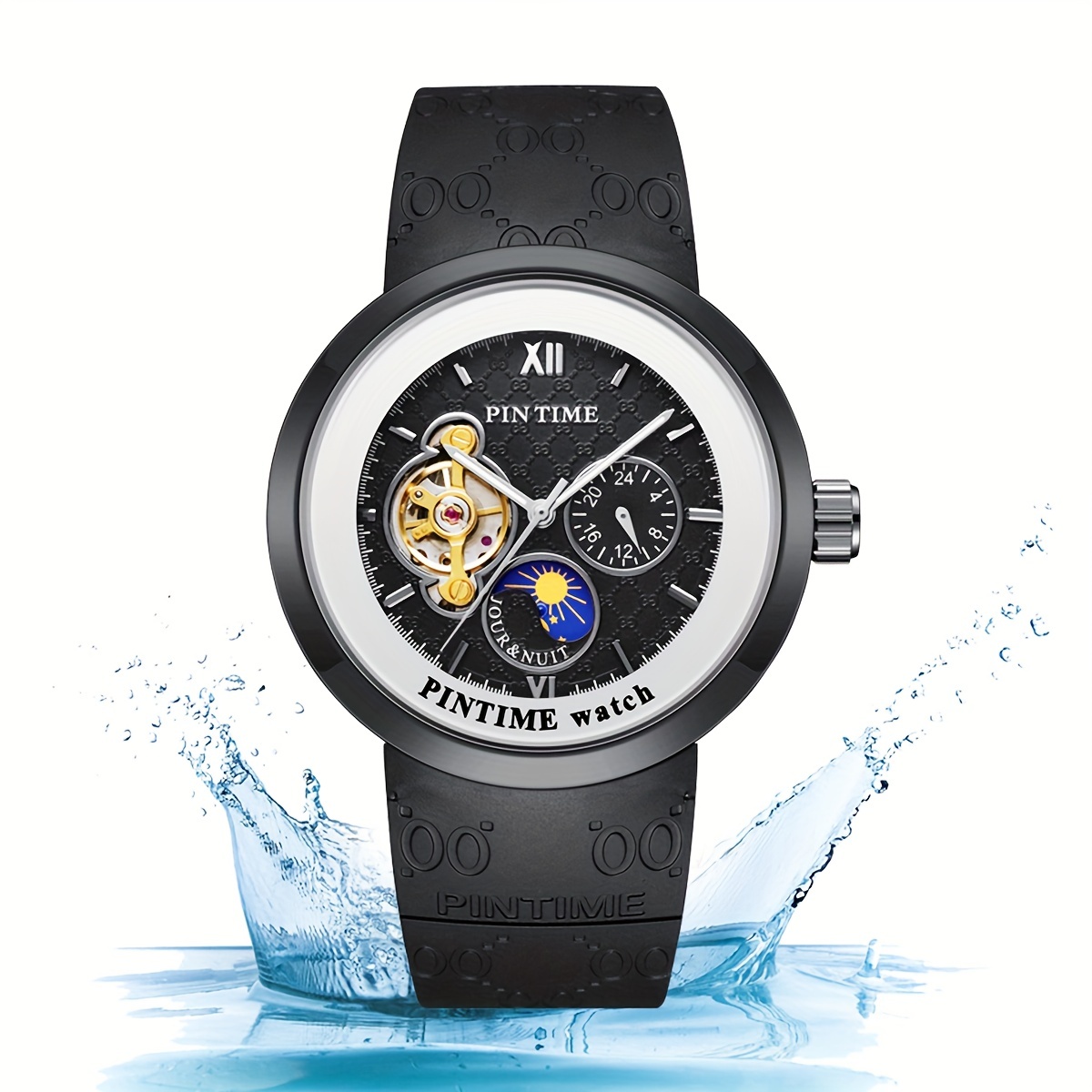 日本未発売 アメリカ価格20,000円】PINTIME クロノグラフ腕時計 - 時計