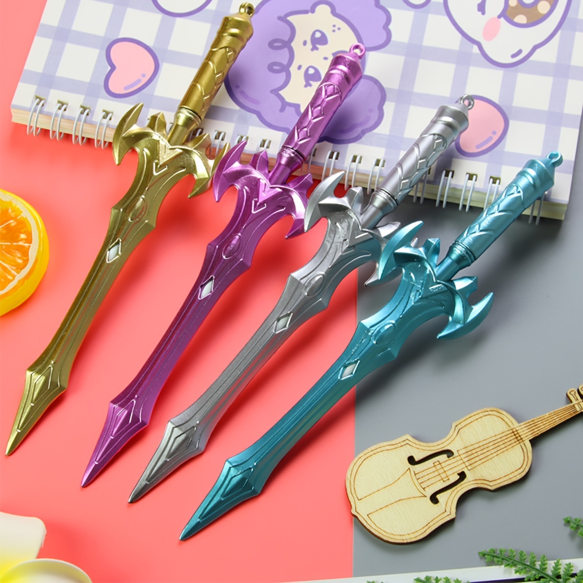 Crystal Diamond Treasure Sword Gel Pen Creative Weapon - Temu