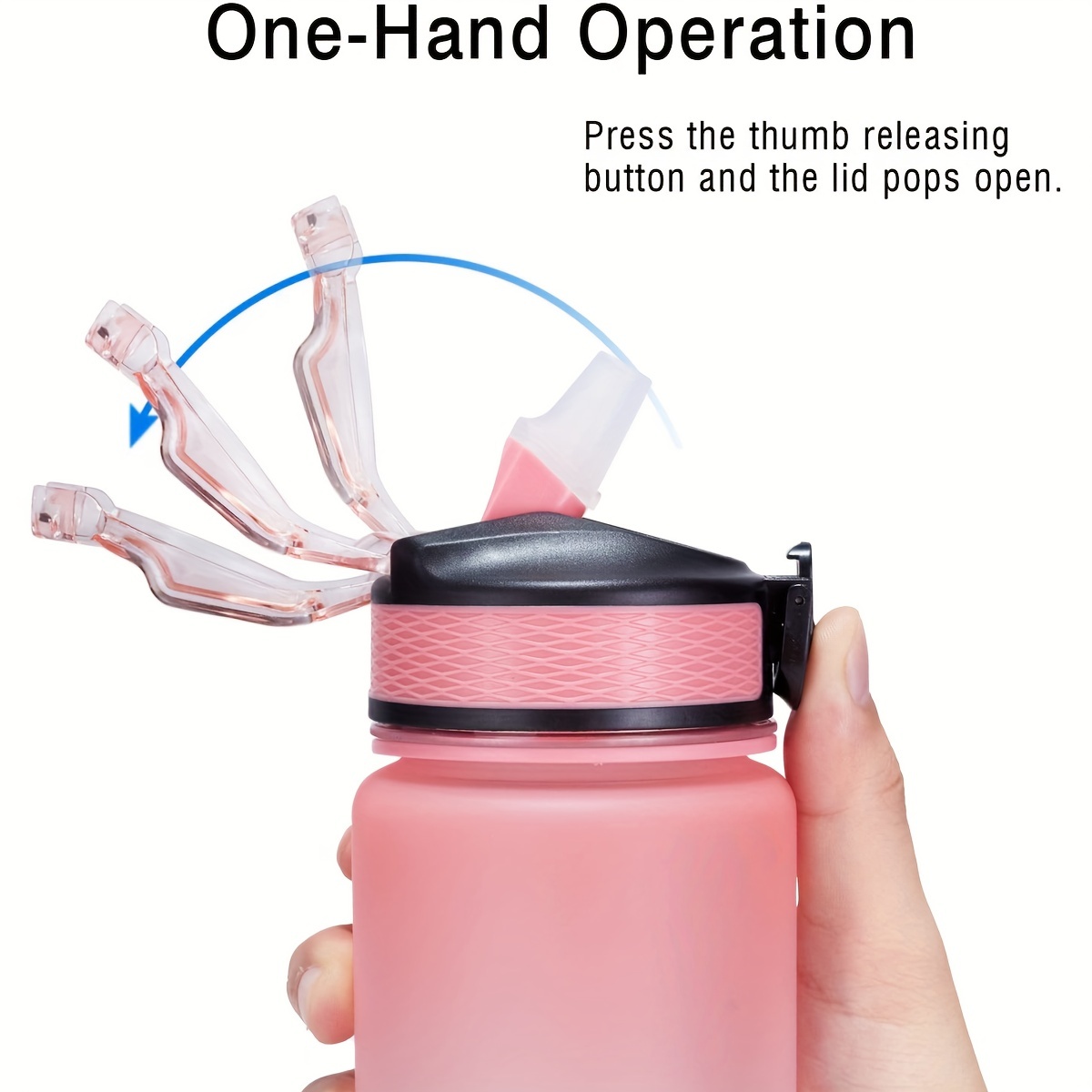1000ml Gradient Water Bottle for Travel Sports