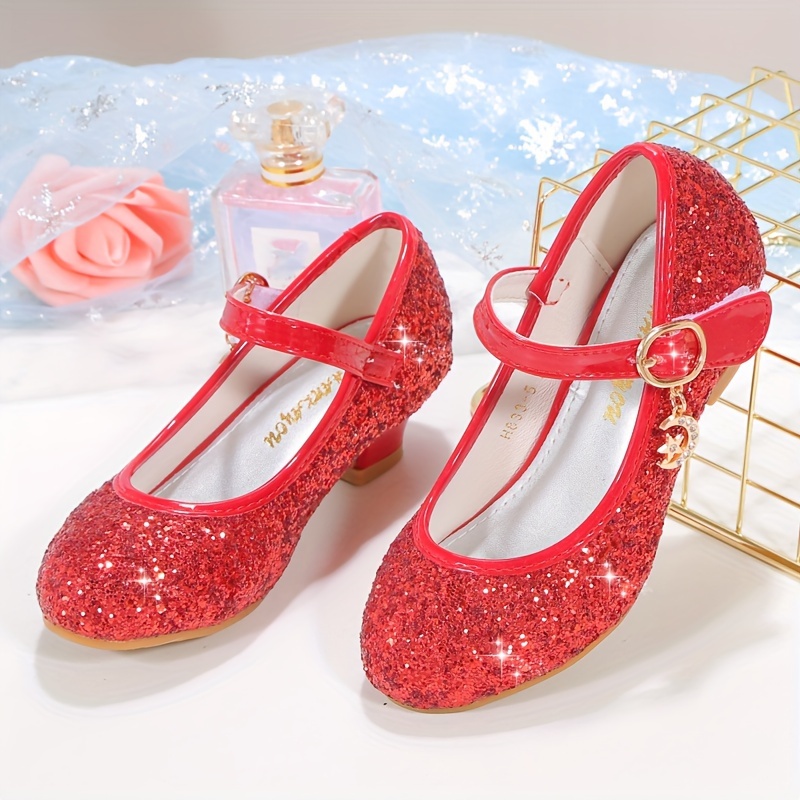 Red high best sale heels for kids