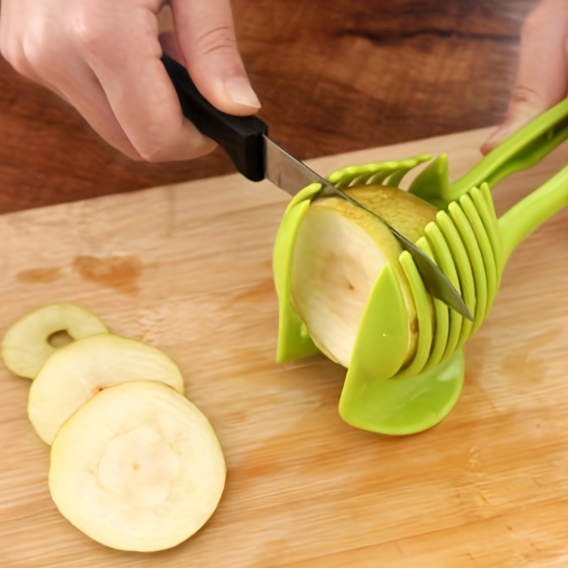 Tomato Lemon Slicer Holder Round Fruits Onion Shredder - Temu