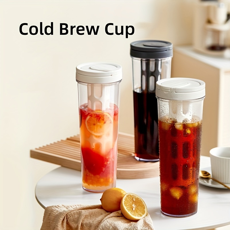 1pc 800ml/27oz Portable Cold Brew Coffee Maker with Stainless Steel Filter, Iced  Coffee Maker, Household Glass Coffee Cold Brewing Pot, Iced Brew Coffee, Ice  Lemonade, Sun Tea, Fruit Drinks, Summer Cold Extraction