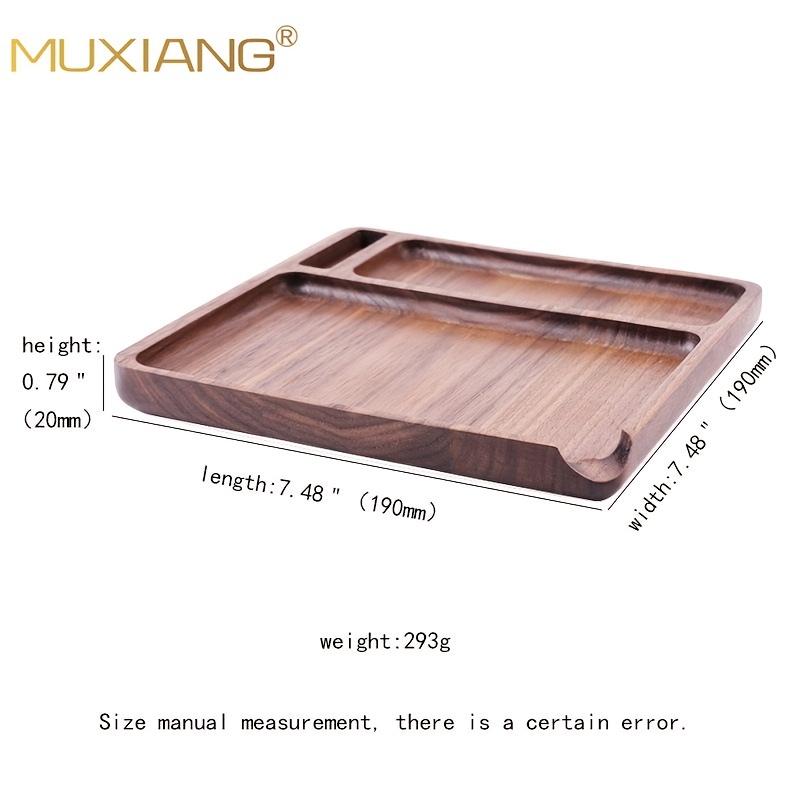 New 1pcs Walnut Wood Rolling Trays Wooden Cigarette Smoke Serving