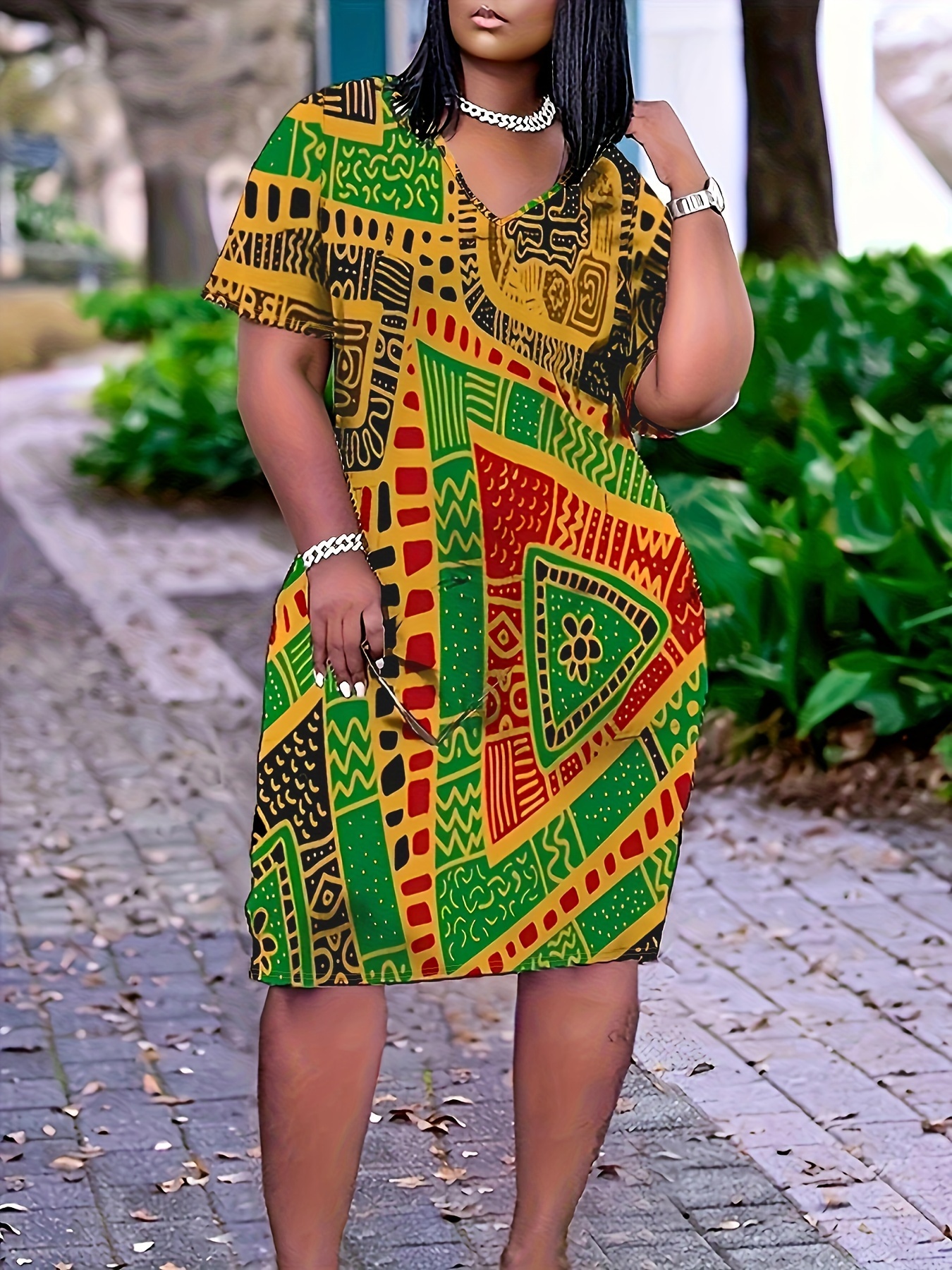 African Dresses For Women Plus Size - Temu