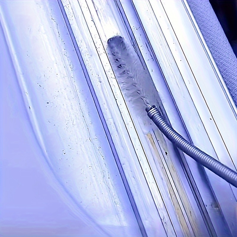 1pc Flexible Auto Sunroof & Windshield Drain Cleaning Tool - Slim, Long Tube Brush for Efficient Hair and Debris Removal, Perfect for Car AC Lines, Skylights, and More - Durable PVC Material with Easy-Grip Handle, Windshield Cleaner