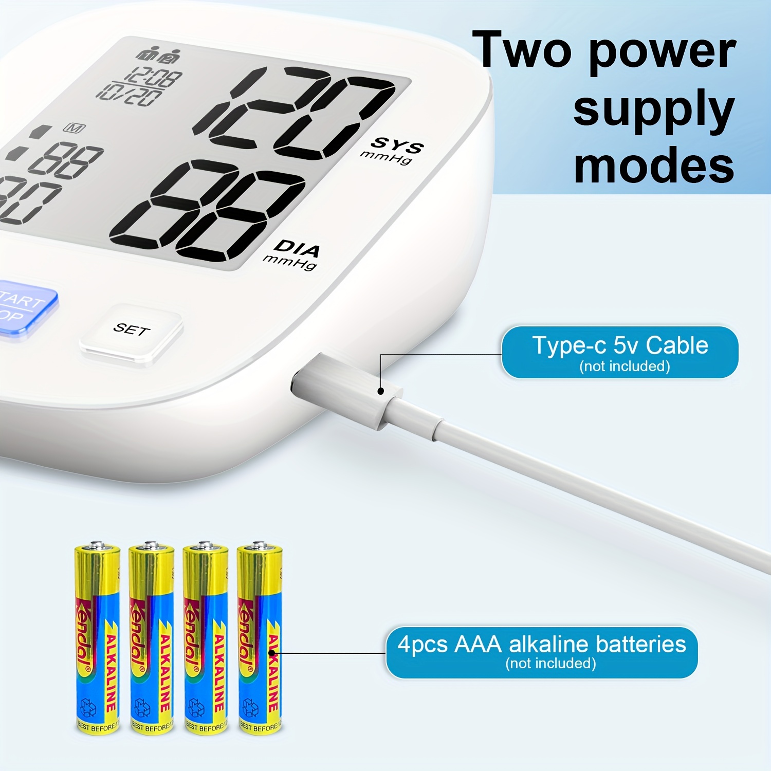 Automatic Upper Arm Blood Pressure Monitor,8.7-16.5inch Adjustable