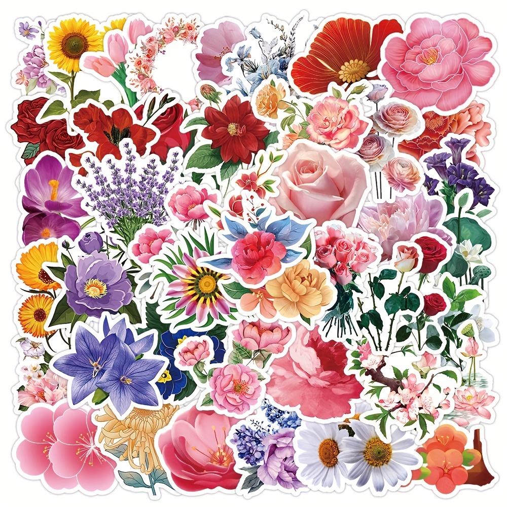 Flower Stickers - Temu