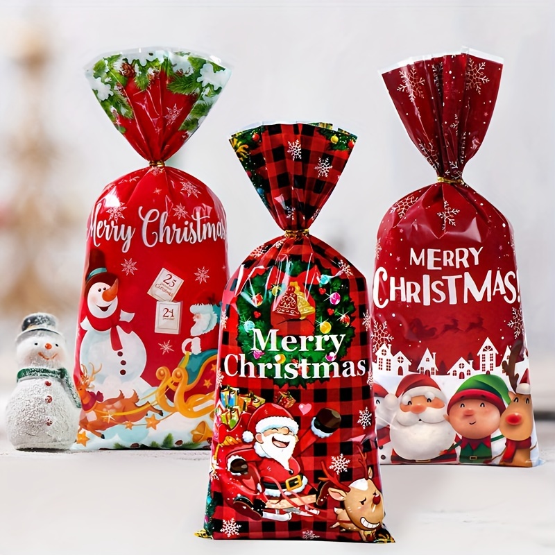 Boîte de Rangement de Bonbons avec Motif de Sapin de Noël et Cloche, Sac  Cadeau de Nouvel An - AliExpress