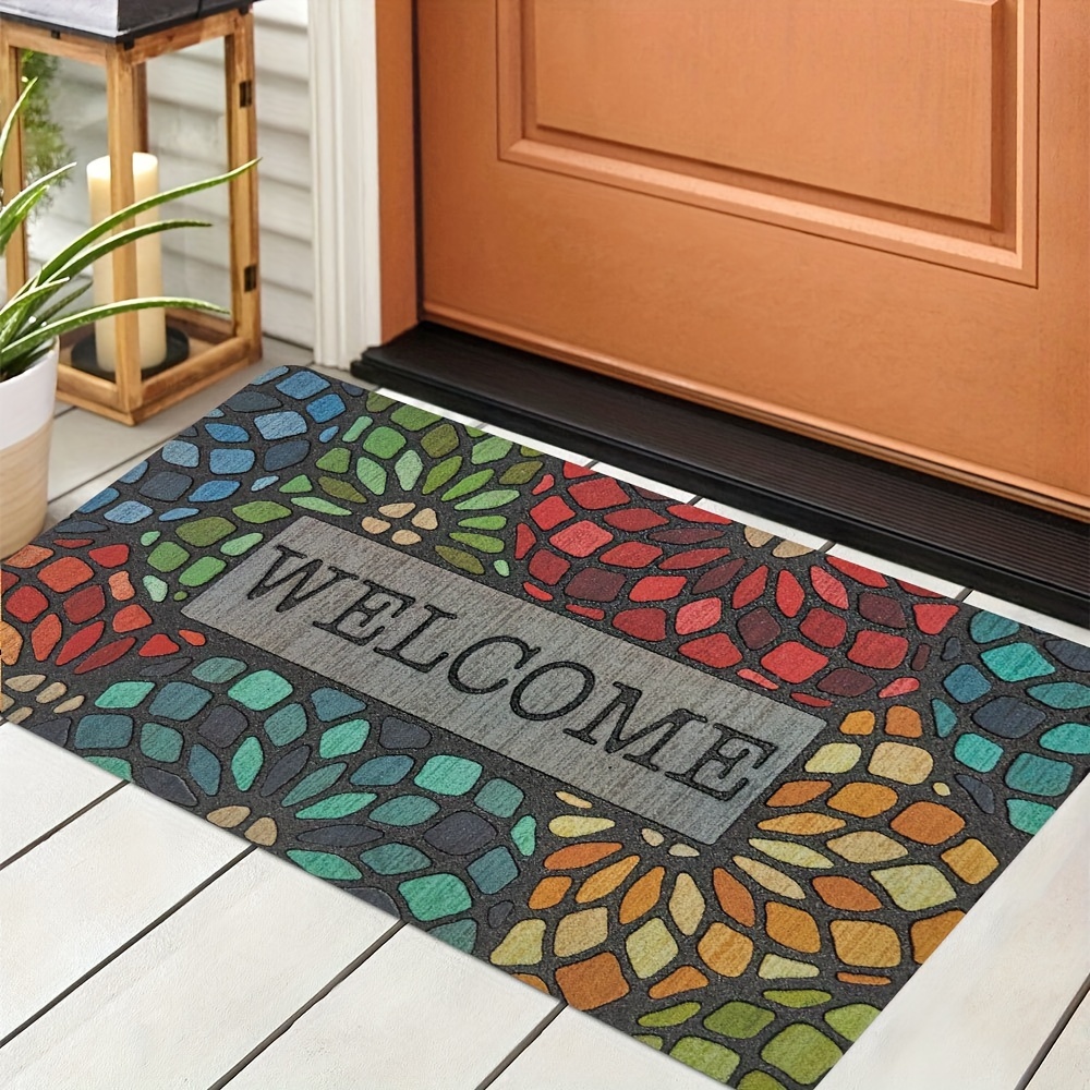 Non-slip Fruit Lemon Pattern Doormat For Indoor Entrance And Kitchen/bathroom  - Dirt Resistant And Soft On Feet - Temu