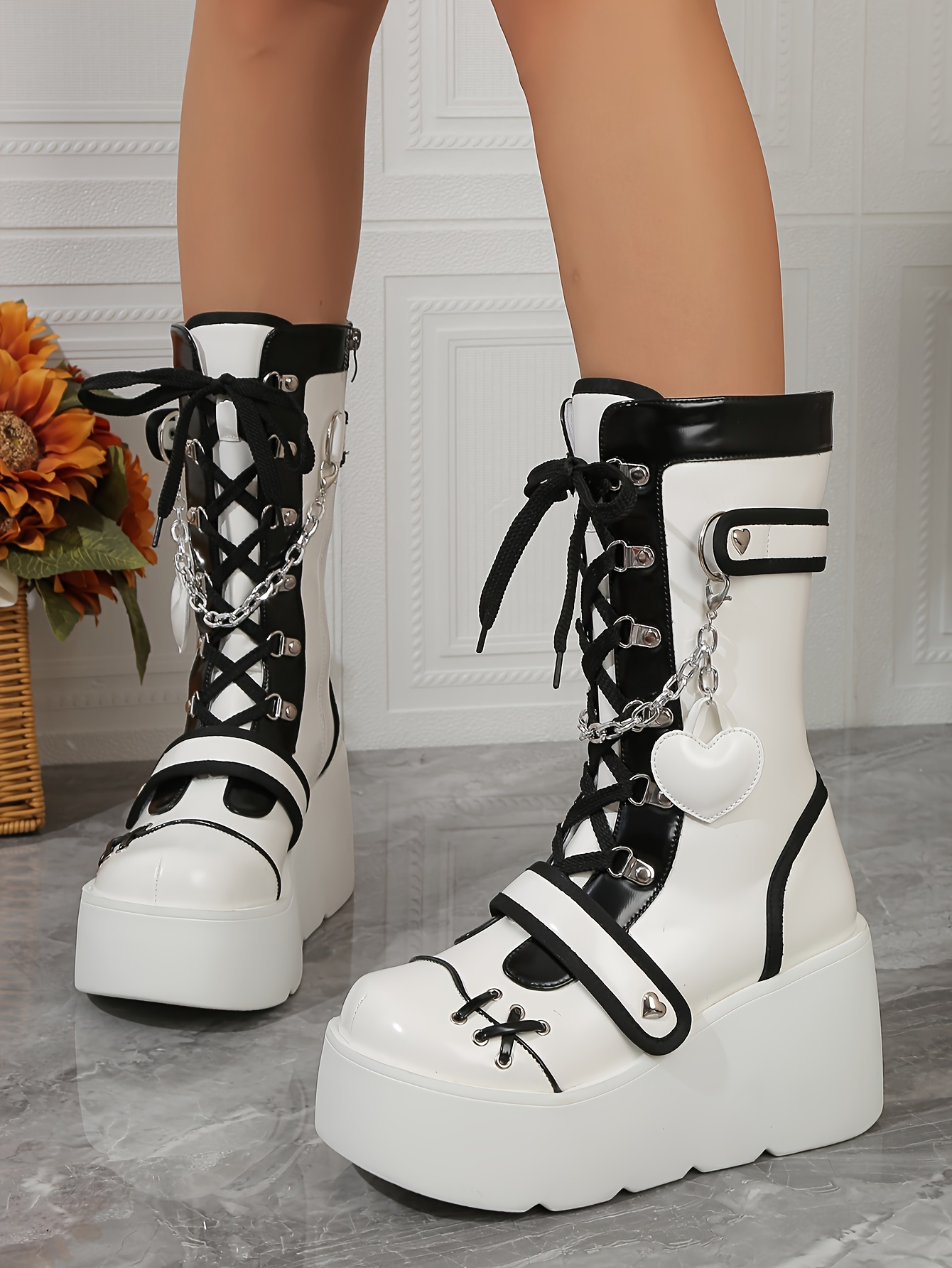 punk platform boots