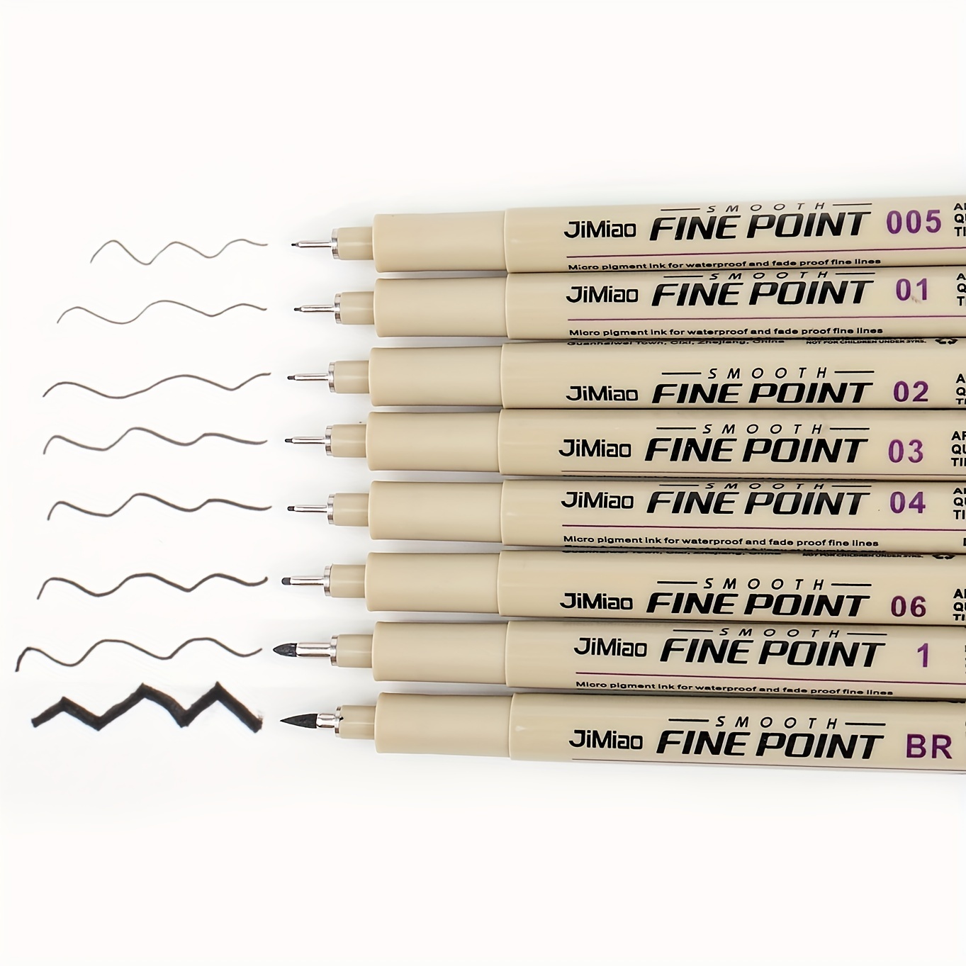 SAKURA Pigma Micron Fineliner Pens - Archival Black Ink Pens - Pens for  Writing, Drawing, or Journaling - Assorted Point Sizes - 6 Pack