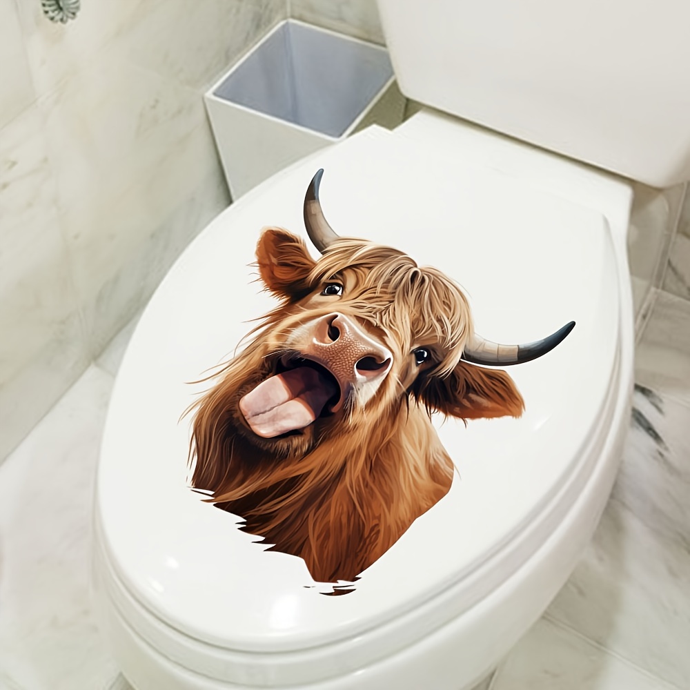 1pc Slogan Inglese Hello Cow Wall Sticker, Adesivo Autoadesivo Per Bagno E  Toilette, Decorazione Per Parete Di Sfondo Per Bagno E Soggiorno, Accessori  Per Bagno - Casa E Cucina - Temu Switzerland